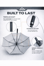 Windproof Golf Umbrella 60” | UV Protection Double Canopy | APEX Golf