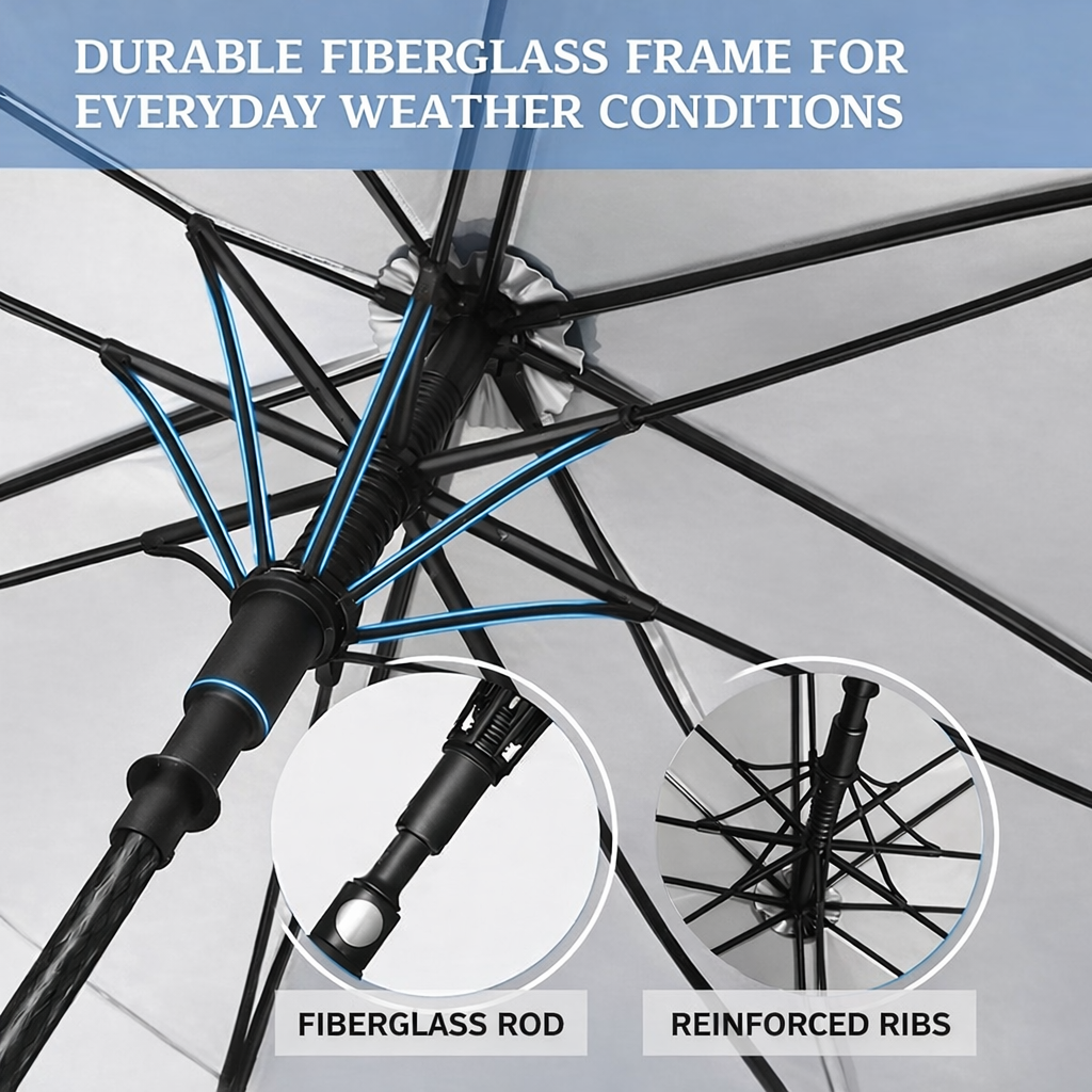 Windproof Golf Umbrella 60” | UV Protection Double Canopy | APEX Golf